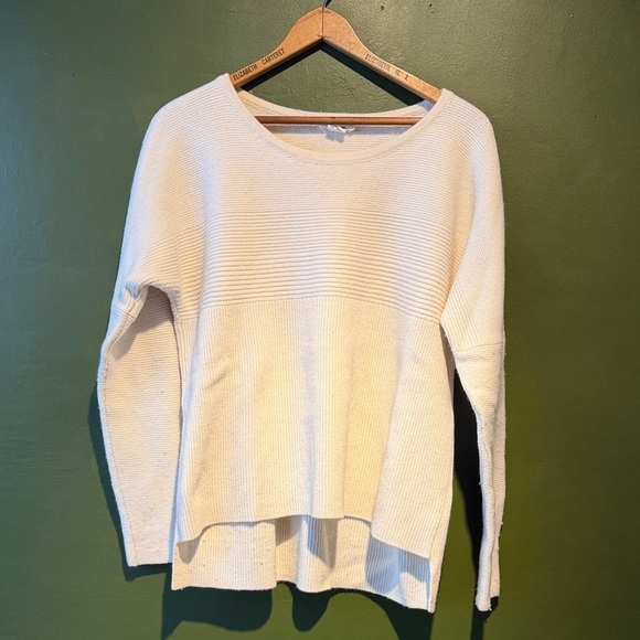 Helmut Lang Ribbed Cream Sweater - Picture 1 of 6